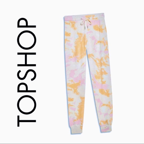 Topshop Pants - LAST CHANCE!! Topshop Slim-Fit Tie-Dye Joggers SZ 14 NWT